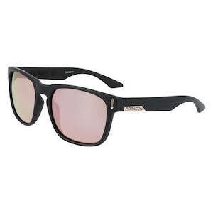 Dragon Monarch Matte Black w/LL Rose Gold Ion Sunglasses