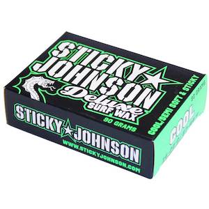 Clothing: Sticky Johnson Green/Cool Surfboard Wax - 14-20 degrees