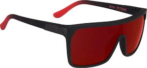 Spy Flynn Soft Mtt Blk Red Fade/Happy Grey Red Flash Sunglasses