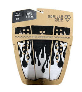 Clothing: Gorilla Grip Kyuss White Flames Surfboard Tailpad