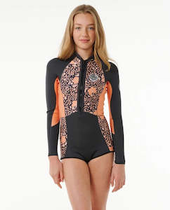 Clothing: Rip Curl Jnr G Bomb 1.5mm FZ LS Spring Wetsuit - Sum24