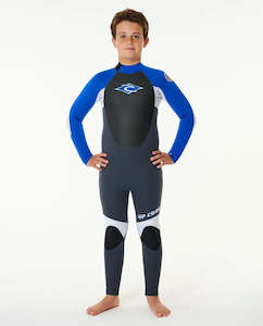 Clothing: Rip Curl Omega 3/2mm Youth BZ Wetsuit - Sum24