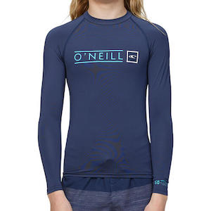 O'Neill Boys Reactor Block UV Long Sleeve Rash Vest - Sum24