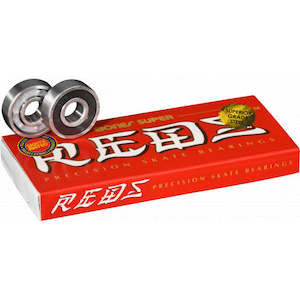 Bones Super Reds Skateboard Bearings (8 Pack)