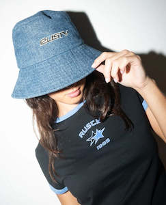 Clothing: Rusty Miss Me Denim Bucket Hat - Sum24