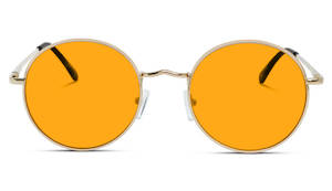 SunDown Elton Blue Blocking Glasses - Gold