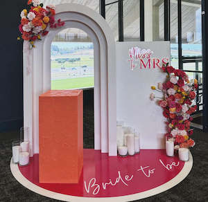 Bride to be backdrop