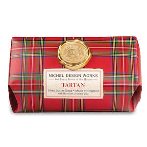 Large Tartan Christmas Soap