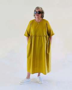 Womenswear: FRILLING & ABLE DRESS - Pear (Ochre)