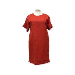 SPLIT THE DIFFERENCE DRESS - Rust