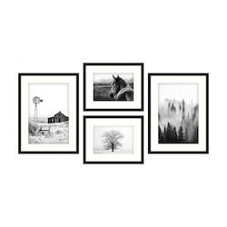 NOSTEALGIA BLACK AND WHITE FARM PRINTS