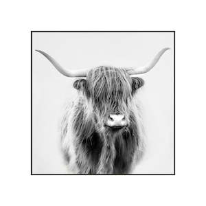 MANE II HIGHLAND COW CANVAS PRINT