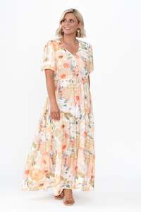 Otis White Floral Tie Dress