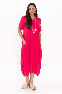 Samiya Raspberry Bamboo Dress