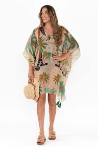 Womenswear: Stella Green Tropical Cotton Kaftan