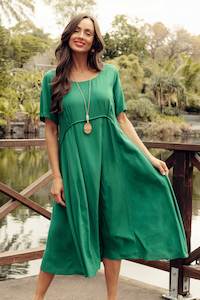 Womenswear: Zaelia Emerald Crescent Dress