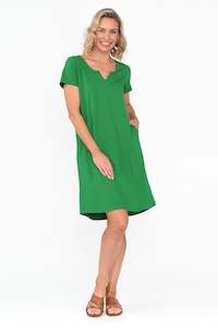 Womenswear: Mandy Green Cotton Tee Dress