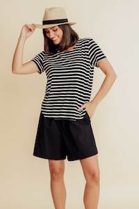 Womenswear: Pomona Black Cotton Shorts