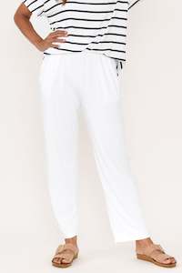 Rosella White Bamboo Pants