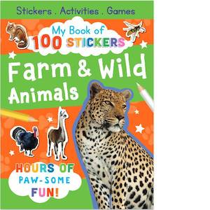 My Book of 100 Stickers Farm & Wild Animals