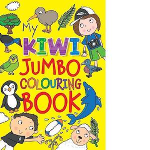 Kiwi Jumbo Colouring Book 144pg