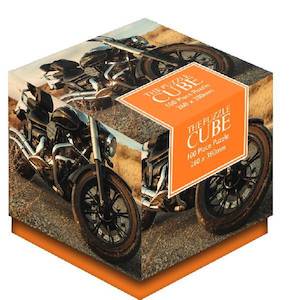 100PC Cube Jigsaw Vintage Bike Roadside