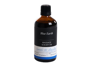 Massage and Body Oil Blue Earth Natural Skin Care