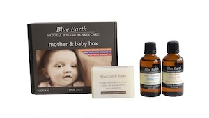 Mother and Baby Gift Box Blue Earth Natural Skin Care