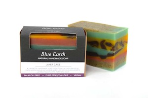 Products: Layer Cake Soap Blue Earth Natural Skin Care