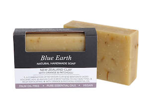 NZ Clay with Orange & Patchouli Soap Blue Earth Natural Skin Care