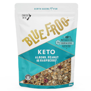 Frontpage: Keto Almond, Peanut & Rapsberry