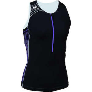 TX2000 WOMENS SINGLET BLK/PUR