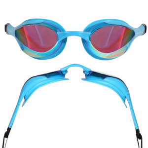 CONTOUR GOGGLE BLUE FRAME RAINBOW MIRROR LENS