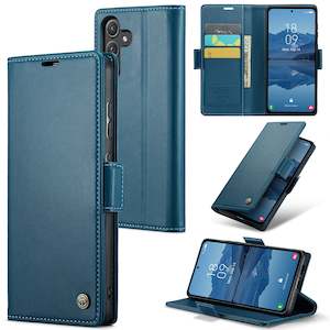 Samsung Galaxy A55 Retro PU Leather Wallet Case