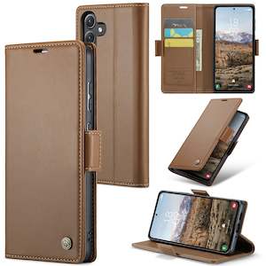 Samsung Galaxy A35 Retro PU Leather Wallet Case