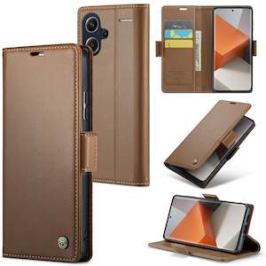 Xiaomi Redmi Note 13 Pro+ 5G CaseMe 023 Wallet Flip Cover, RFID Protection, Card Holder