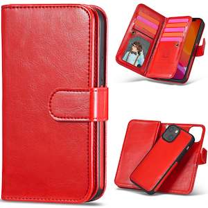 iPhone 13 Mini Case Double Wallet (Red)