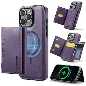 iPhone 16 Pro Max DG.Ming MagSafe Wallet Case (Purple)