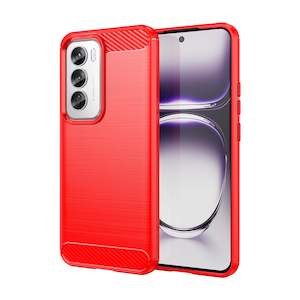 Internet only: OPPO Reno 12 Pro Carbon Fibre Brushed Case (Red)