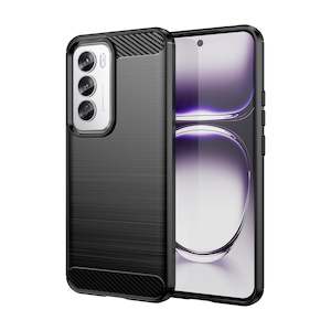 OPPO Reno 12 Pro Carbon Fibre Brushed Case (Black)