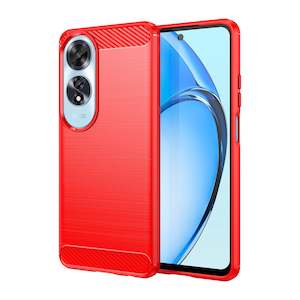 Internet only: OPPO A60 4G Carbon Fibre Brushed Case (Red)