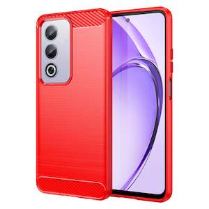 OPPO A80 5G Carbon Fibre Brushed Case (Red)