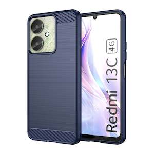 Xiaomi Redmi 13C 4G Carbon Fibre Brushed Case (Navy)