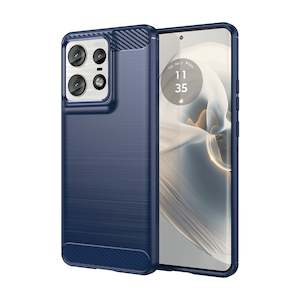 Motorola Moto Edge 50 Pro Carbon Fibre Brushed Case (Navy)