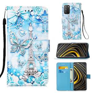 Xiaomi Redmi 9T Case Designer PU (EiffelTower)