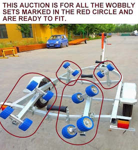 Trailer dealing - boat: WOBBLE ASSEMBLY - SUPER HEAVY DUTY-2 X QUAD + 2 X DUAL FOR BOAT TRAILERS