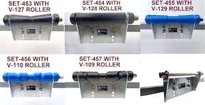 Keel Rollers-300mm Polyurethane Roller With Bracket + 2 X End Caps +19mm Hex Bolt