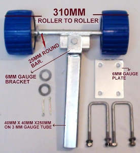 SUPER HEAVY DUTY- Dual Assembly With Roller Arm For Boat Trailers