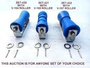 Trailer dealing - boat: KEEL ROLLER- 200MM POLYETHYLENE BOAT ROLLERS + 'C' BRACKET + 19MM SHAFT