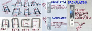 2 -HOLE BACKPLATE WITH M12 'U' BOLTS TO CLAMP ANY BOX SIZE